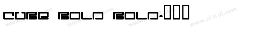 Cube Bold Bold字体转换